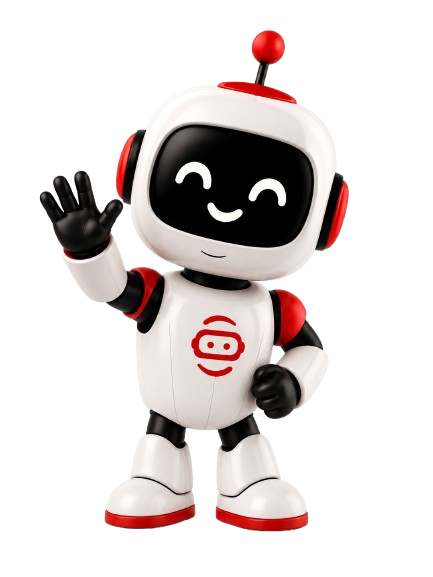 Smart mascote acenando